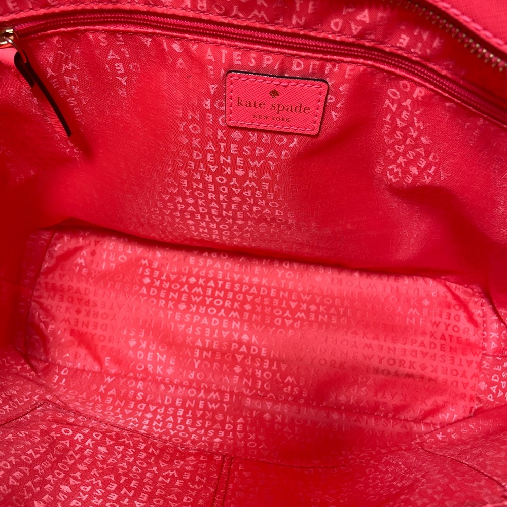 Kate Spade Abbey Street Karla in Cream and Hot Pink EUC - Picture 16 of 17